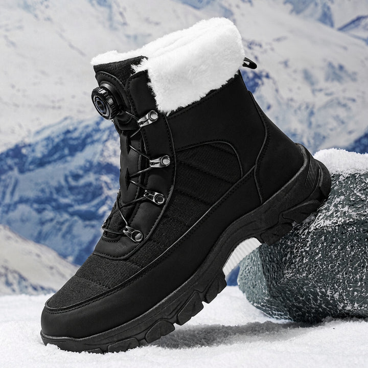 SUNKISSEDSTEP Men’s Plush-Lined Waterproof Snow Boots