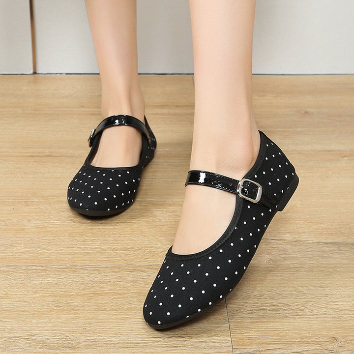 Polka Dot Mary Jane Flats