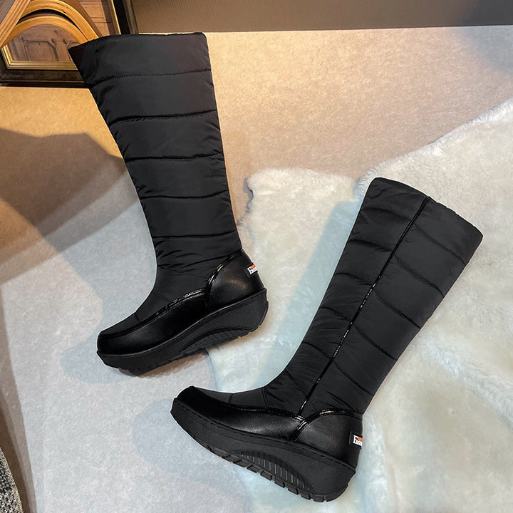 SUNKISSEDSTEP Women’s Quilted Knee-High Winter Snow Boots