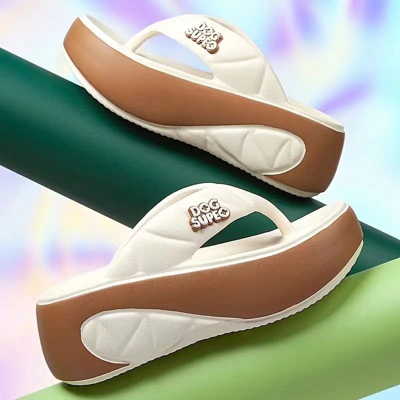 EVA Platform Bow Slide Sandals