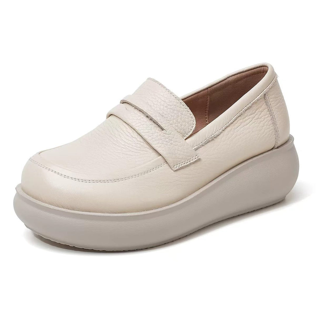 SUNKISSEDSTEP Women’s EaseLift Platform Penny Loafers