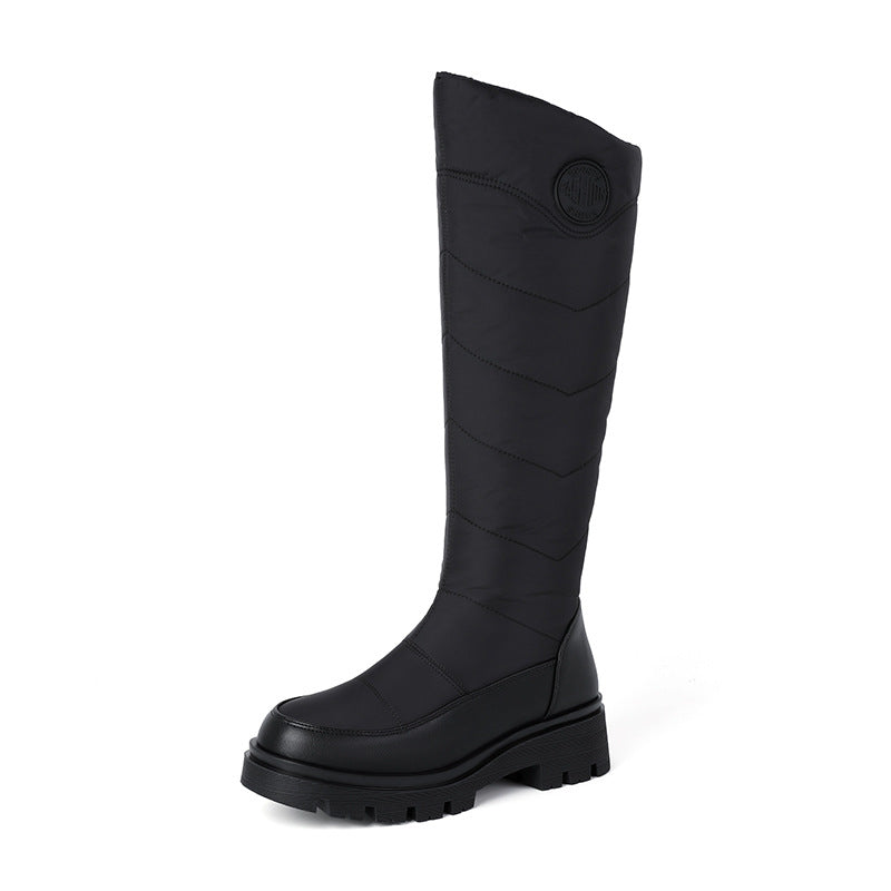 SUNKISSEDSTEP Women’s Quilted Knee-High Platform Snow Boots