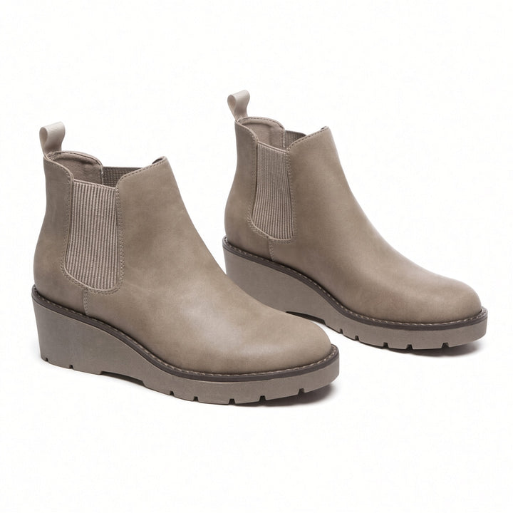 SUNKISSEDSTEP Women’s Wedge Chelsea Rain Boots