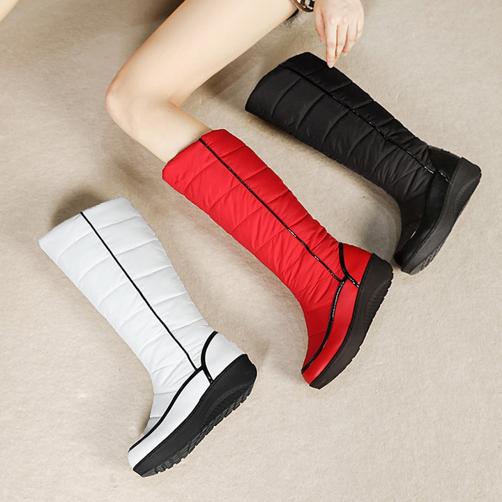 SUNKISSEDSTEP Women’s Quilted Knee-High Winter Snow Boots