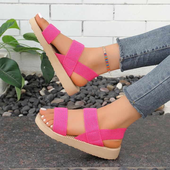 SUNKISSEDSTEP Women’s Everyday Platform Comfort Slides (US 6–10)