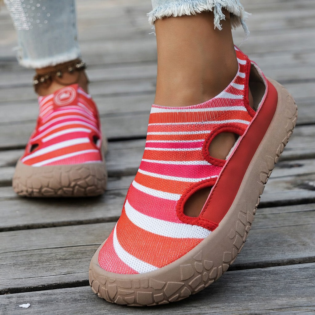 Breathable Knit Slip-On Sneakers