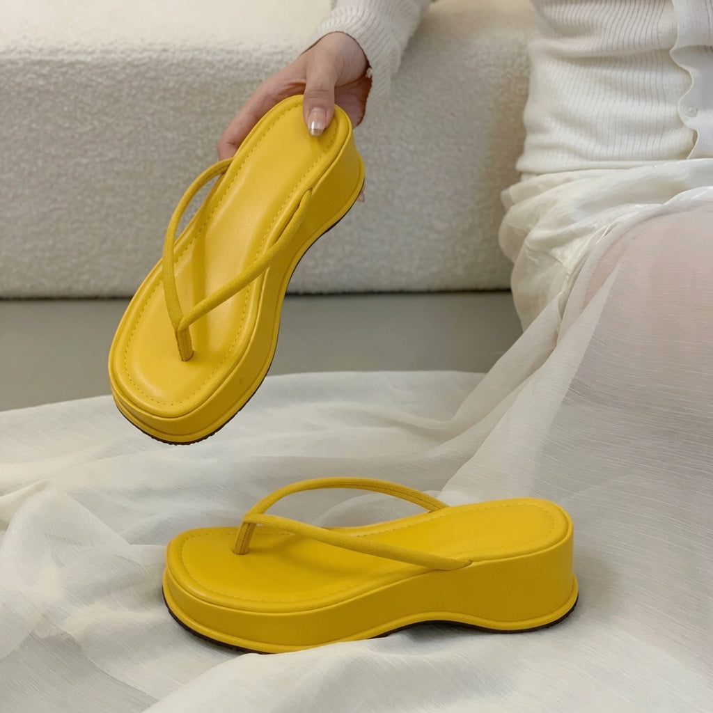 Minimalist Platform Flip Flops