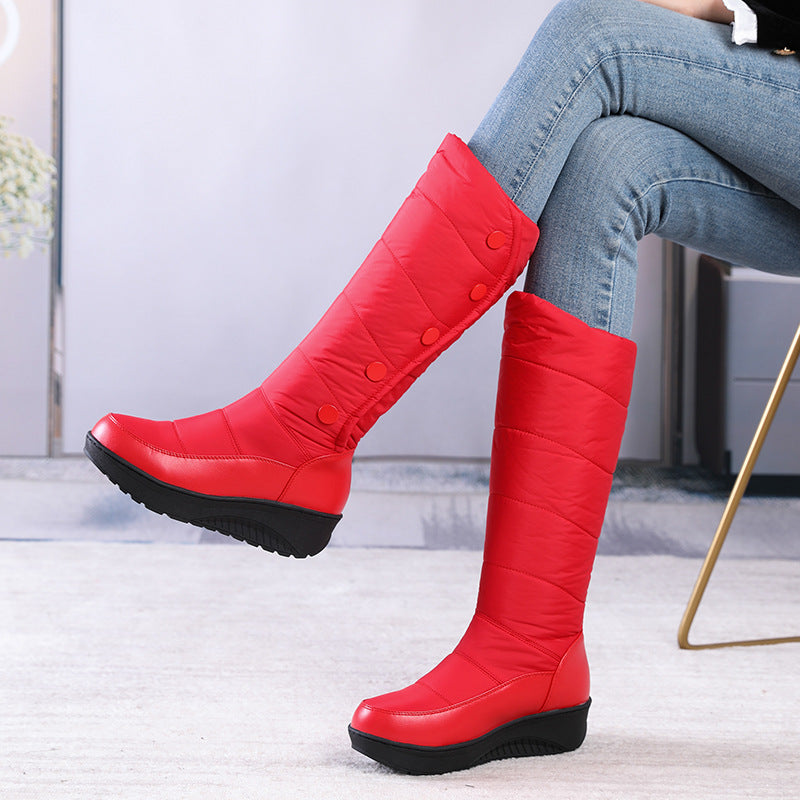 SUNKISSEDSTEP Women’s Quilted Knee-High Winter Snow Boots