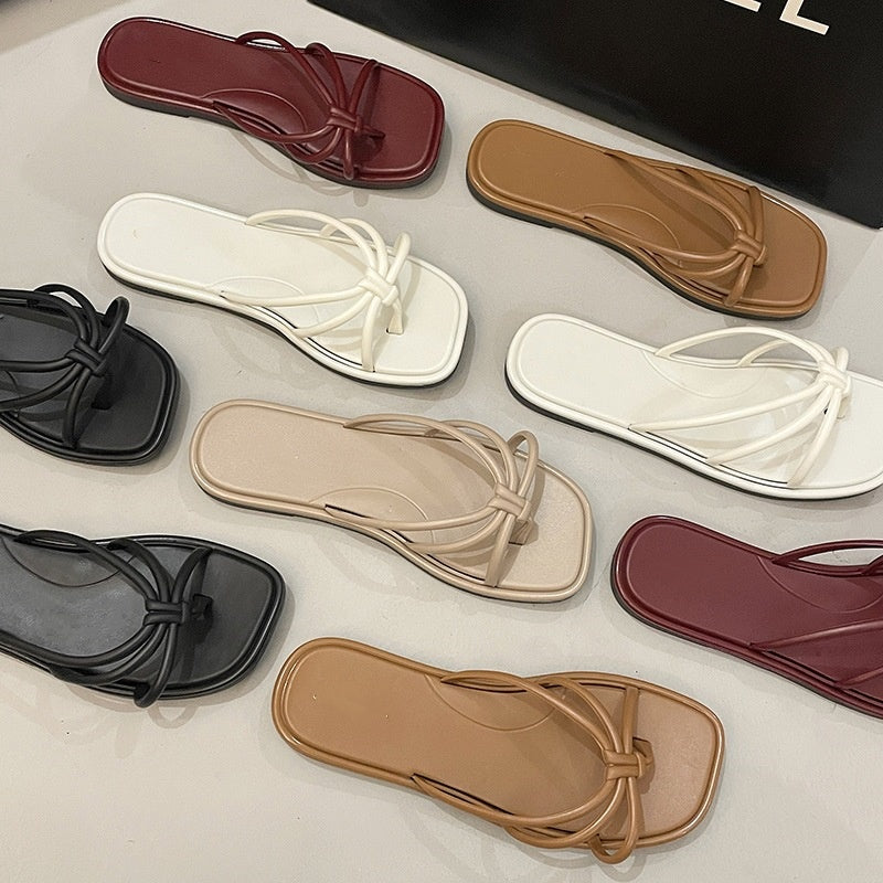 French Thong Slide Sandals&nbsp