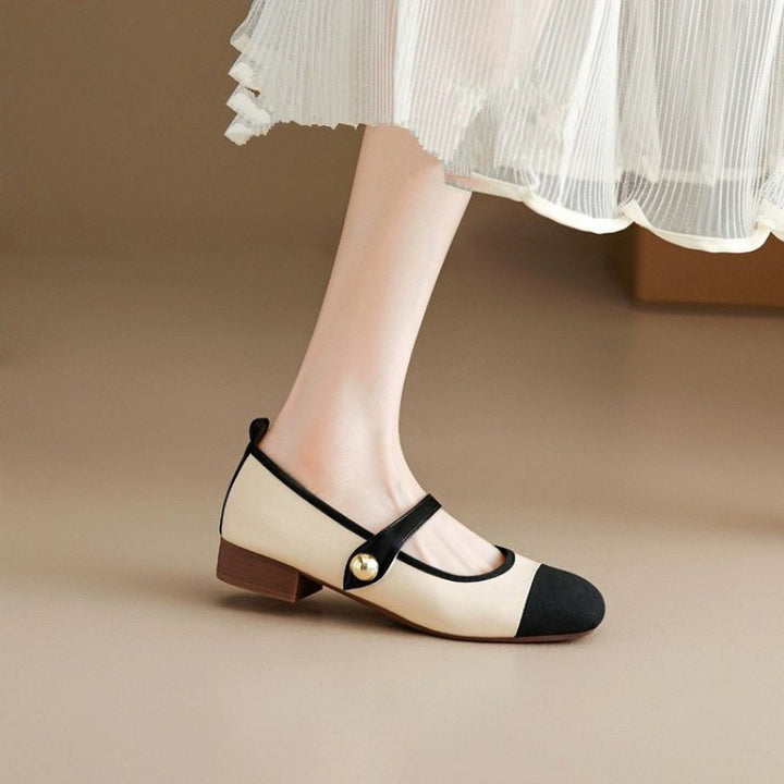 SUNKISSEDSTEP Women’s French Style Mary Jane Flats