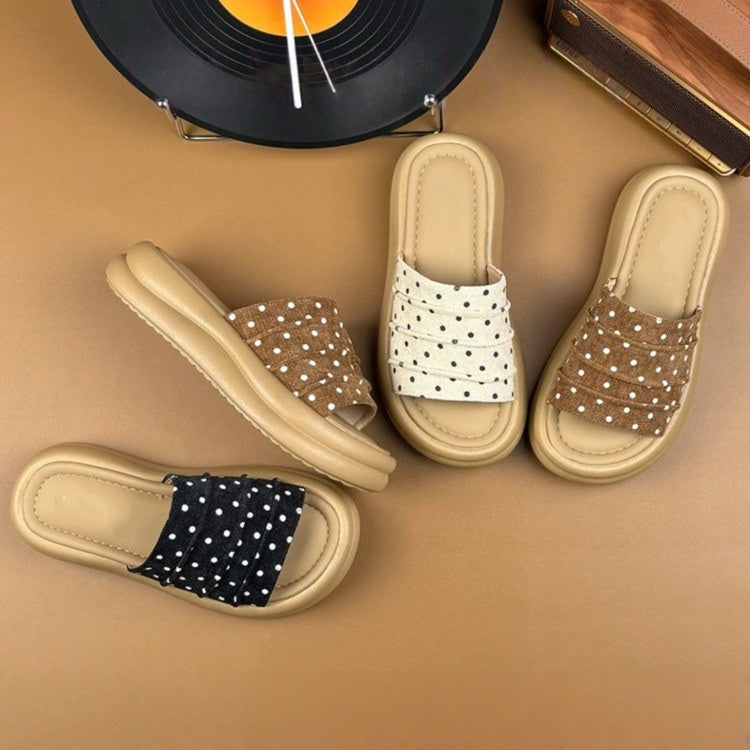 Platform Comfort Slide Sandals