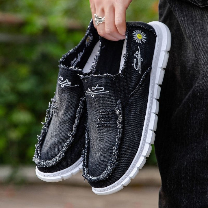 Vintage Canvas Slip-On Shoes