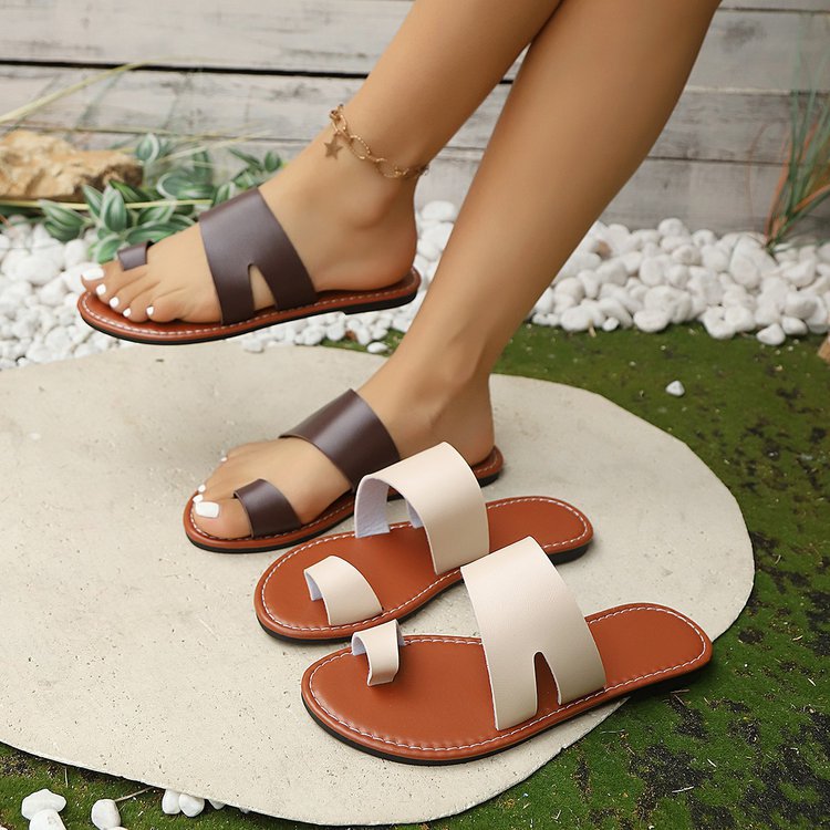 Minimalist Double Strap Slide Sandals