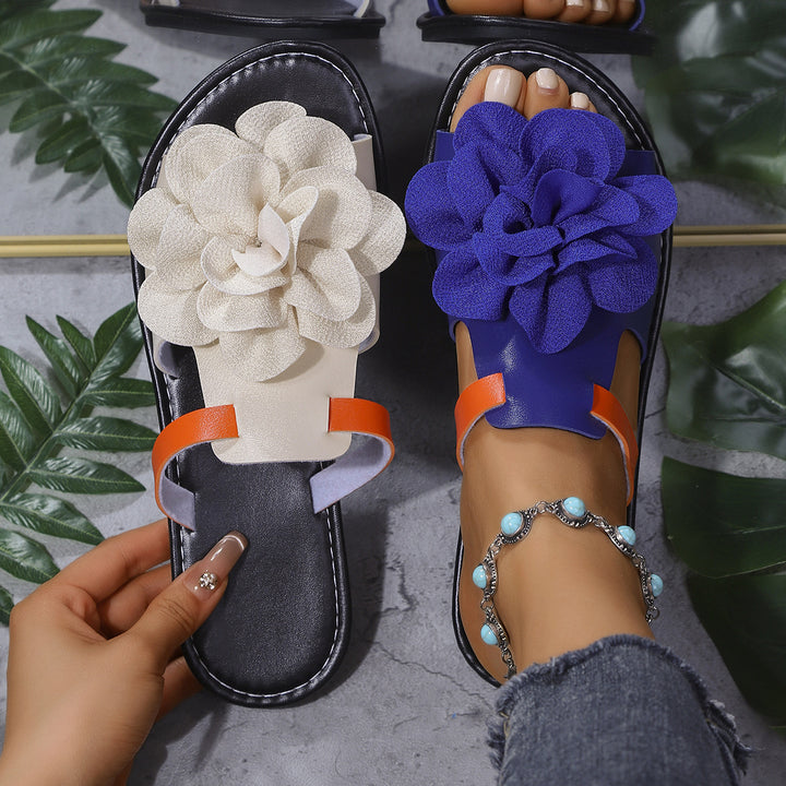 SUNKISSEDSTEP Women’s Flora Colorblock Slide Sandals (US 6–10)