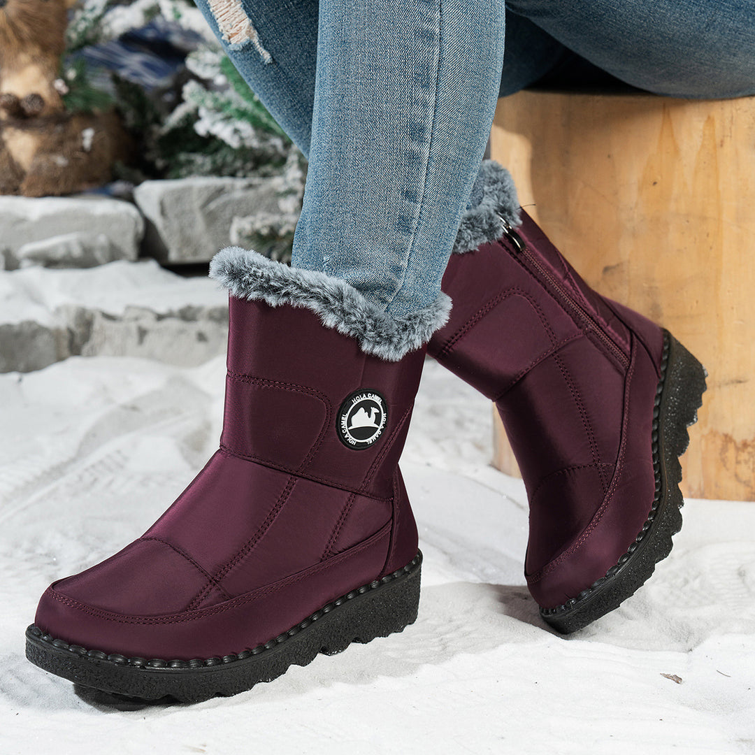 SUNKISSEDSTEP Women’s Waterproof Plush-Lined Winter Snow Boots