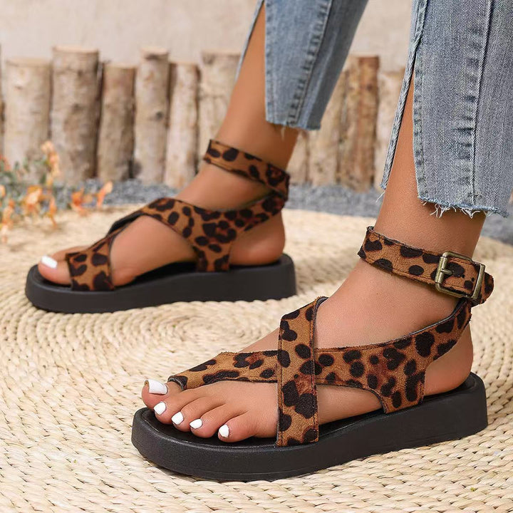 SUNKISSEDSTEP Women’s Toe-Loop Roman Platform Sandals (US 5.5–9.5)