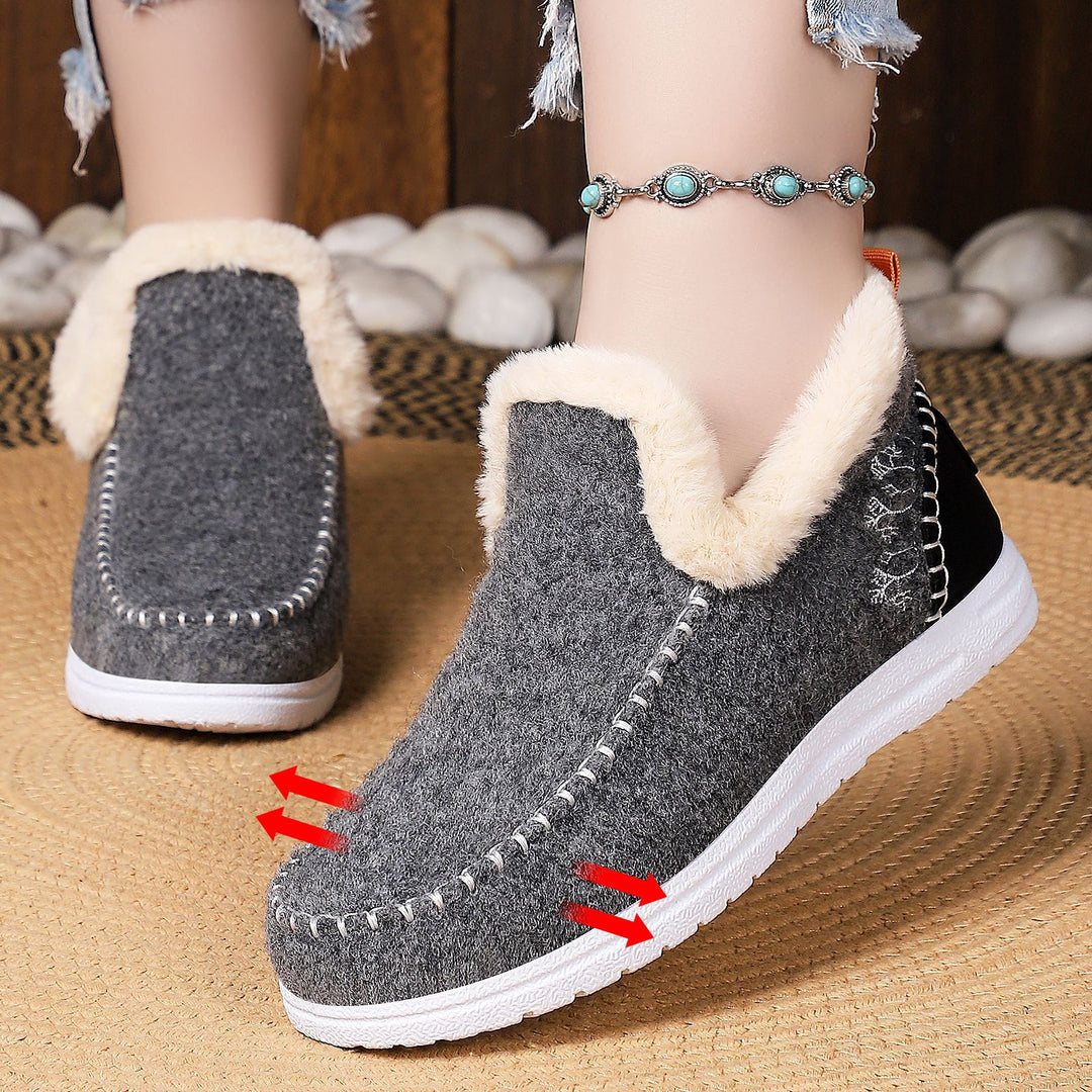 SUNKISSEDSTEP Women’s Plush-Lined Moccasin Winter Boots