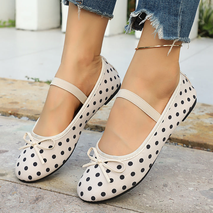 Polka Dot Mary Jane Flats