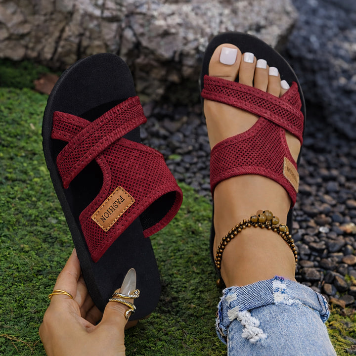 SUNKISSEDSTEP Women’s Breathable Mesh Comfort Slides