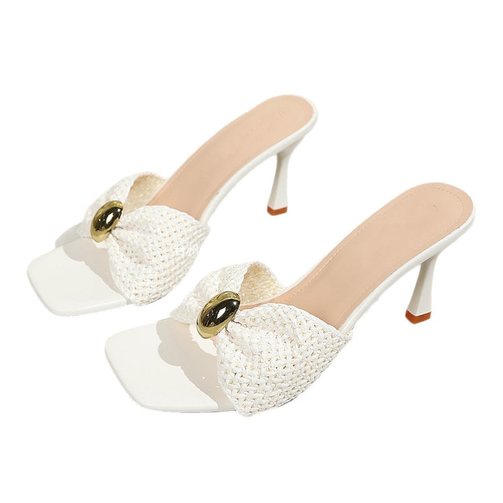 SUNKISSEDSTEP Women’s Braided Heel Sandals (US 6–9.5)