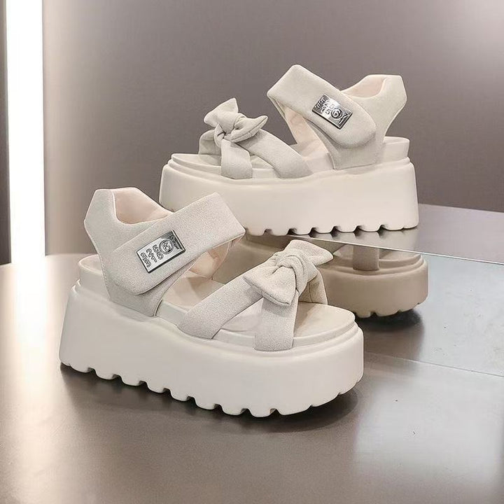 Bow Platform Sandals