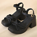 SUNKISSEDSTEP Women’s Cross-Strap Platform Sandals (US 5.5–9)