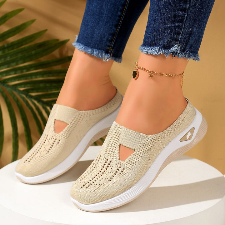 SUNKISSEDSTEP Women’s Breathable Knit Slip-On Sandals