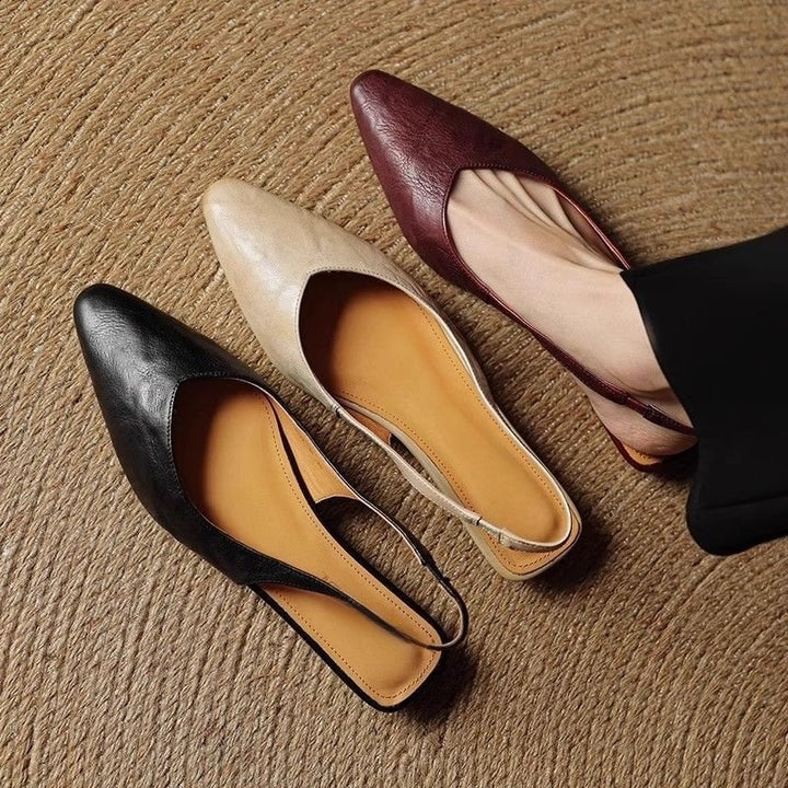 SUNKISSEDSTEP Women’s Paris Pointed-Toe Slingback Flats (US 5.5–8)