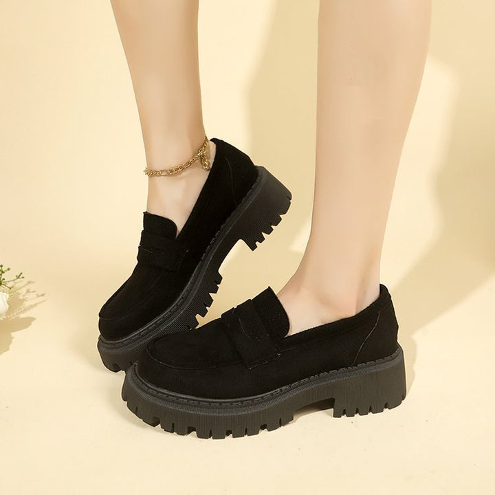SUNKISSEDSTEP Women’s Heritage Suede Platform Loafers
