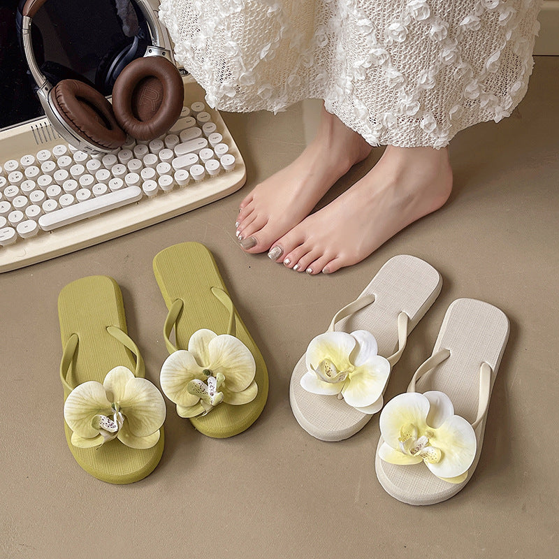 Floral Flip-Flop Sandals