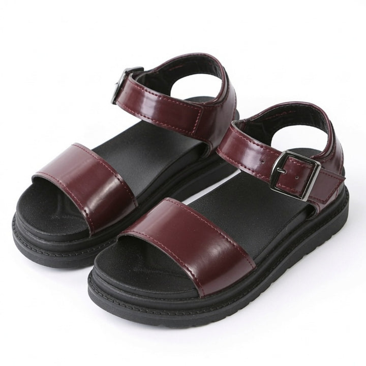 Wide Strap Platform Sandals