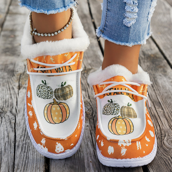 SUNKISSEDSTEP Women’s CozyPrint Plush-Lined Winter Shoes