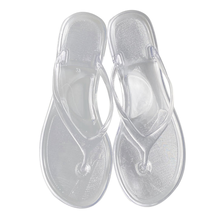 SUNKISSEDSTEP Women’s Crystal Jelly Flip-Flop Sandals (US 6–9)