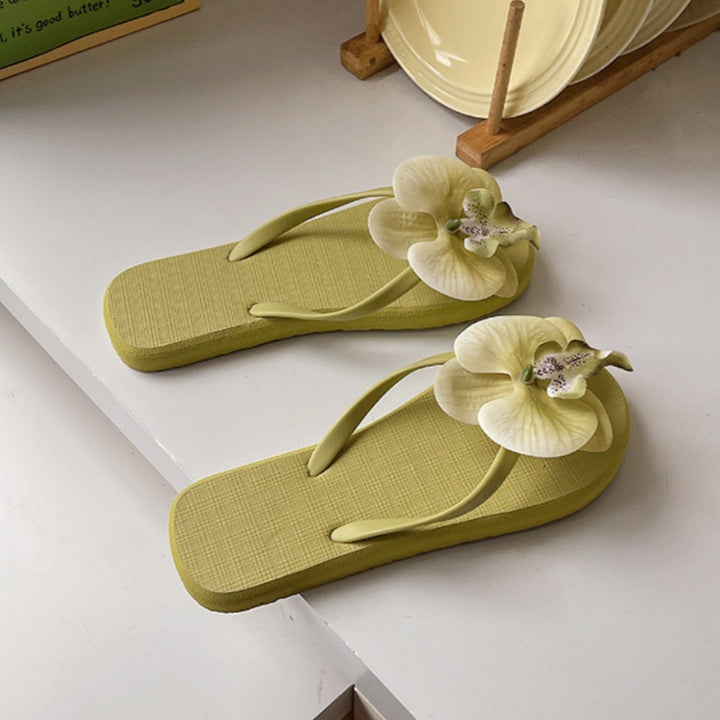 Floral Flip-Flop Sandals