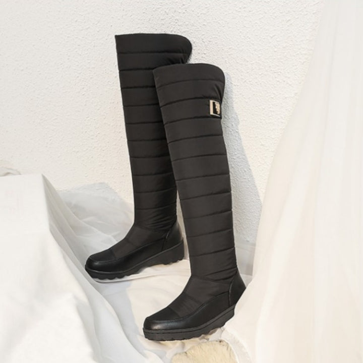 SUNKISSEDSTEP Women’s Plush Tall Snow Boots