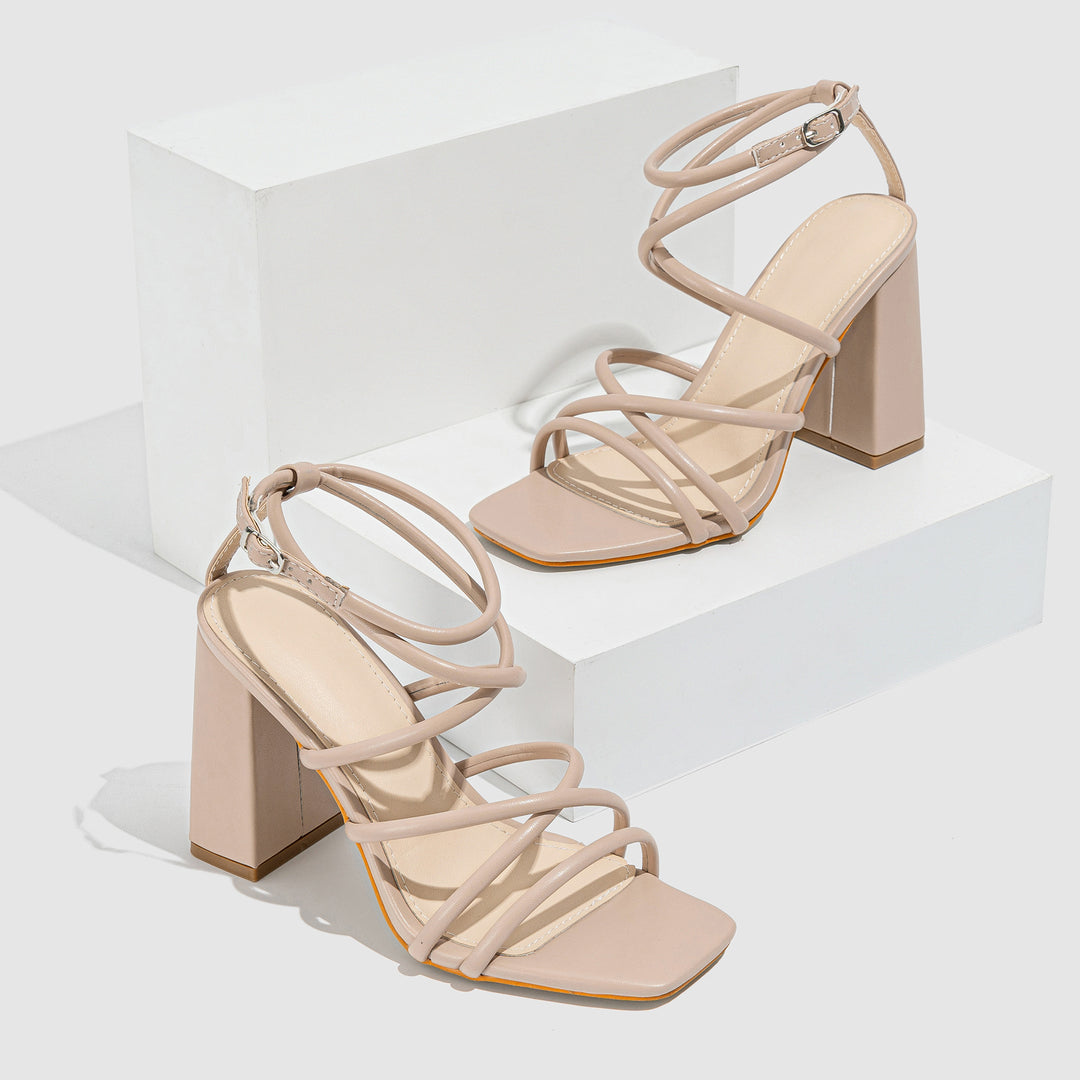 Strappy Block Heel Sandals