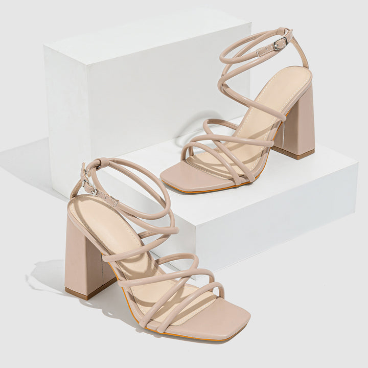 Strappy Block Heel Sandals