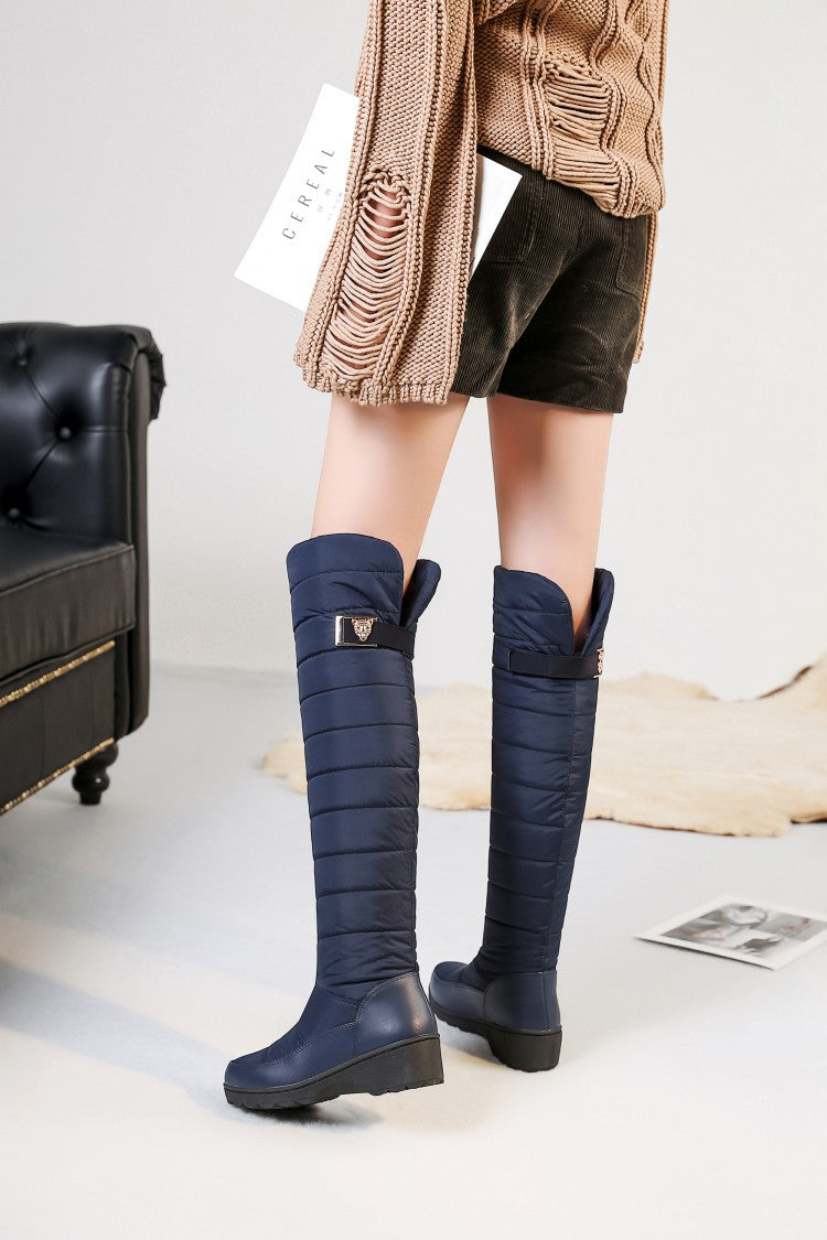 SUNKISSEDSTEP Women’s Plush Tall Snow Boots