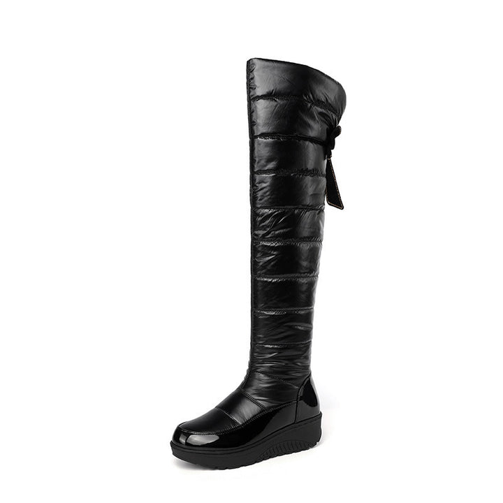 SUNKISSEDSTEP Women’s Quilted Over-the-Knee Winter Boots