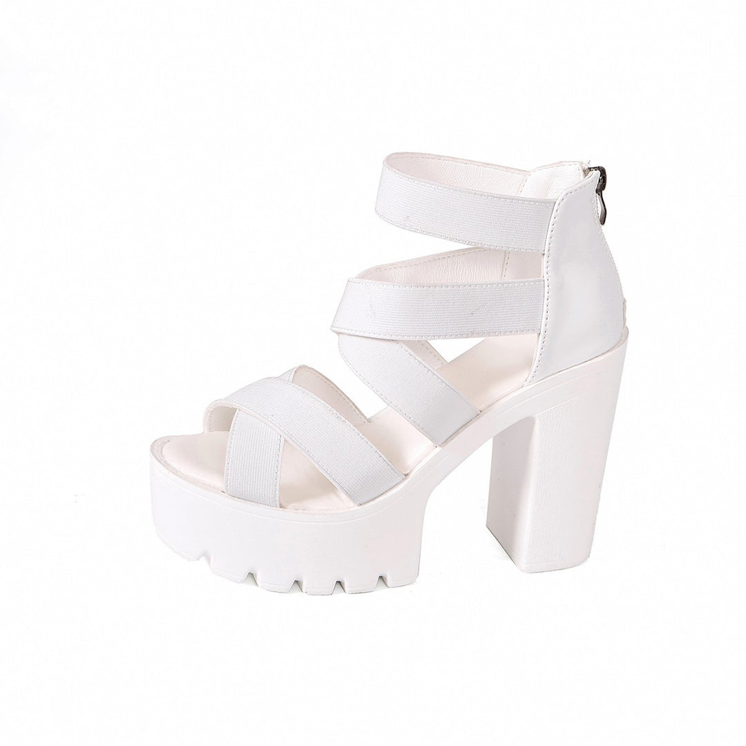 SUNKISSEDSTEP Women’s Platform Heel Sandals (US 6–9.5)