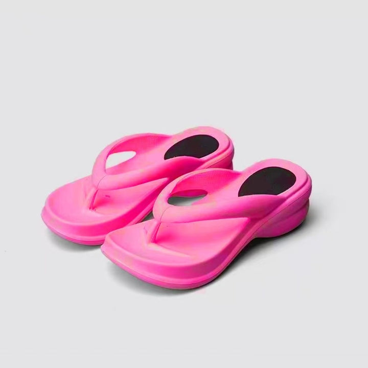 SUNKISSEDSTEP Women’s Soft Step EVA Wedge Flip Flops
