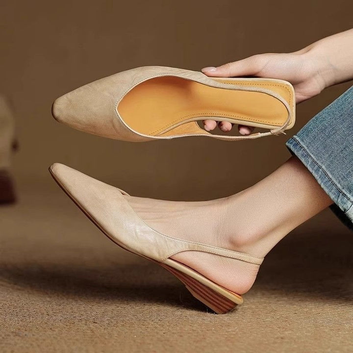 SUNKISSEDSTEP Women’s Paris Pointed-Toe Slingback Flats (US 5.5–8)