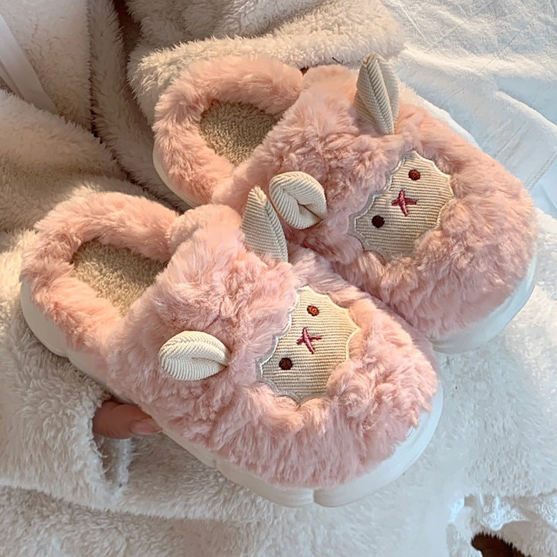SUNKISSEDSTEP Women’s Cozy Sheep Plush Slippers