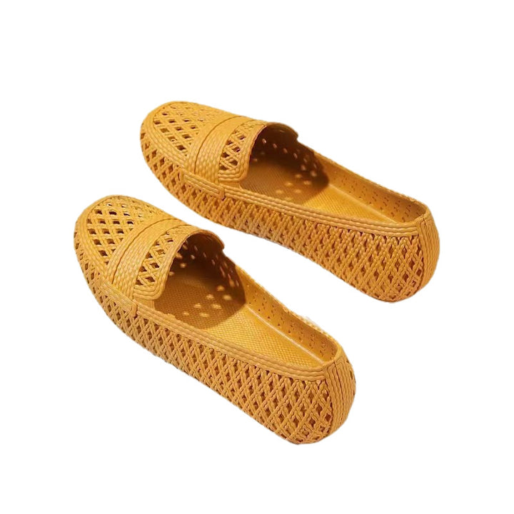 SUNKISSEDSTEP Women’s Comfort Quiet-Step PVC Slides (US 6–8.5)