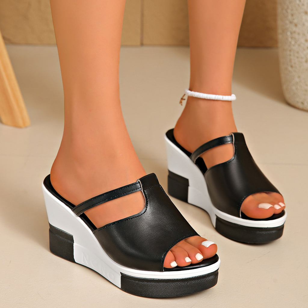 SUNKISSEDSTEP Women’s Aria Wedge Platform Slides (US 5.5–9.5)