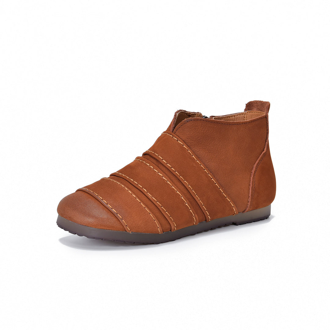 SUNKISSEDSTEP Women’s Genuine Leather Soft Ankle Boots