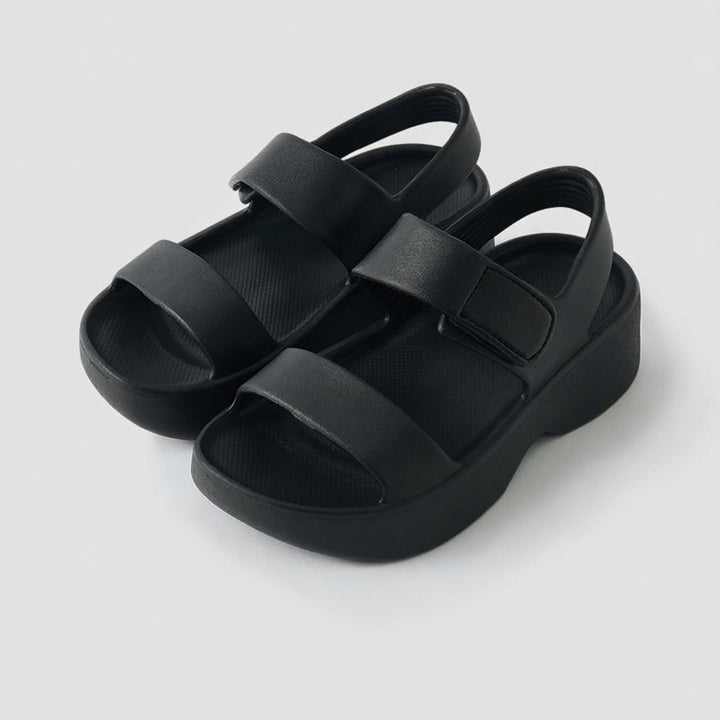 PVC &amp; EVA Platform Strap Sandals