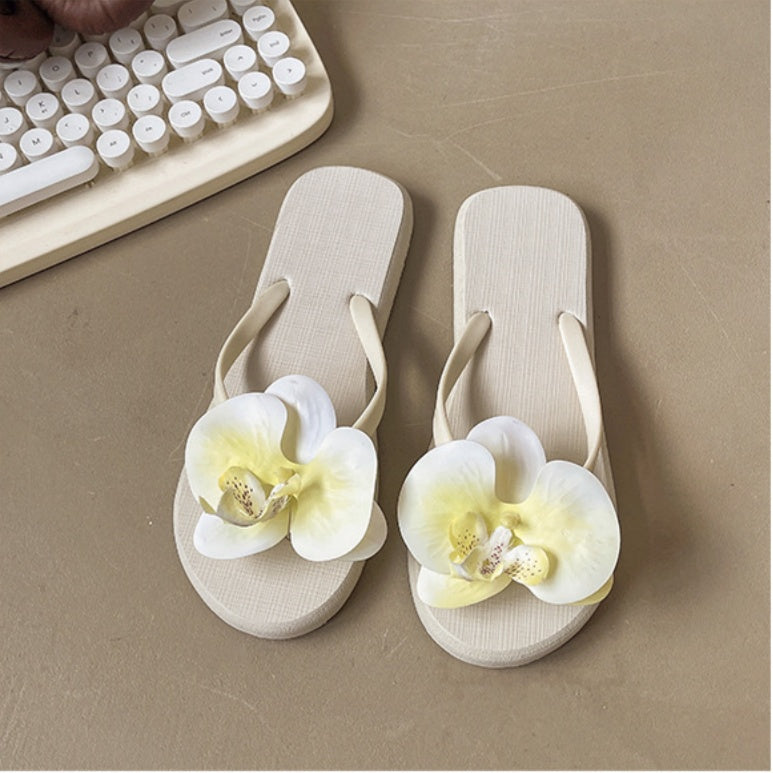 Floral Flip-Flop Sandals