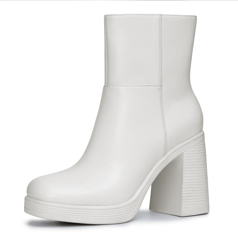 SUNKISSEDSTEP Women’s Chunky Heel Ankle Boots