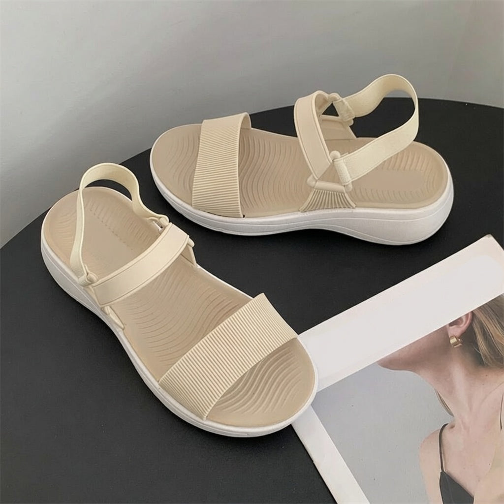 Cross Strap Platform Sandals